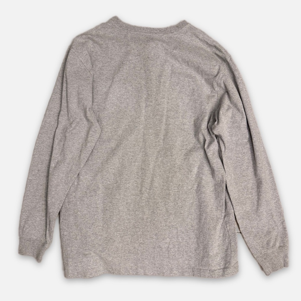 Carhartt Mens K128 HGY Long Sleeve Henley Pocket T-Shirt Gray Large Original Fit - Picture 6 of 6